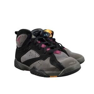 Jordan Retro 7 Sneakers Kids 12 Nike Air Shoes PS Bordeaux Basketball Logo 2015